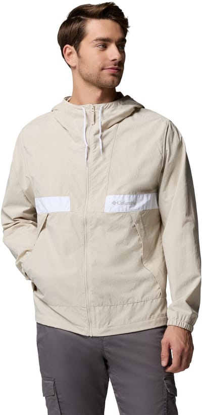 Columbia Maat L Spire Valley™ Hooded Windbreaker Heren Outdoorjas - Dark Stone, White