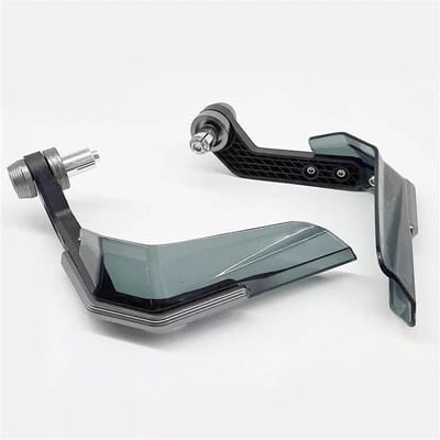 Motorfiets Handkappen - Windbeschermers Stuur - Bescherming Tijdens Rit - Aluminiumlegering ABS - Universele Pasvorm - Titanium