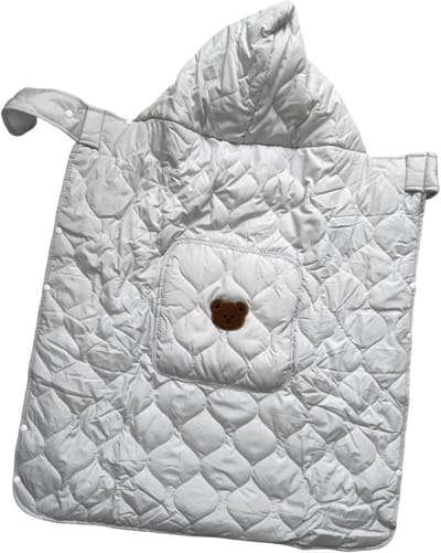 Draagzakhoes - Babycape Kinderwagen - Baby Beschermen - Zachte Katoen - 92.5x71.5cm - Beige
