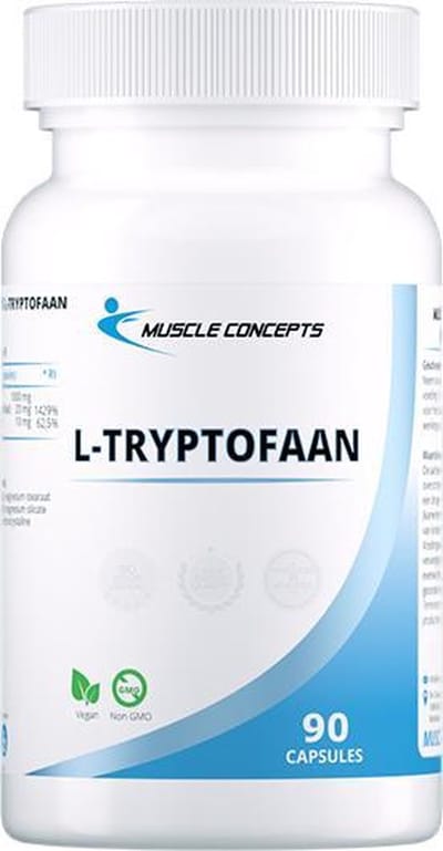 L-Tryptofaan 1000 mg - 90 capsules! - Essentiële aminozuren | Muscle Concepts