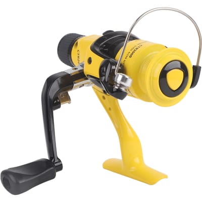 Moulinet de Pêche Spinning Métal Robuste Léger Eau Salée Eau Douce Accessoire de Pêche (2000) black