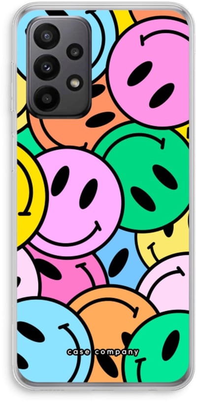 Case Company® - Hoesje geschikt voor Samsung Galaxy A23 hoesje - Smiley N°1 - Soft Cover Telefoonhoesje - Bescherming aan alle Kanten en Schermrand