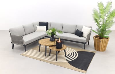 Durban/mindo loungeset - hoekbank - 3-delig - Op=Op