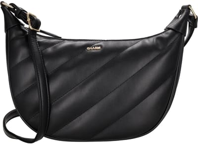 Charm London Via Dante Schoudertas - Crossbody - Schouderband - Praktisch - Stijlvol - Zwart