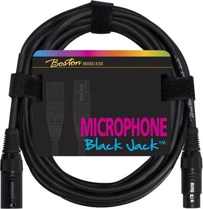 Microfoonkabel - Boston MXX-10-BK - XLR female naar XLR male - 10 meter - Zwart