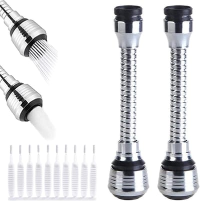 Waterbespaarder met Flexibele Kraanbeluchter en Anti-Spat Functie - Ideaal voor Keukens, Badkamers en Toiletten - 2 Standen - Set van 2stuks.