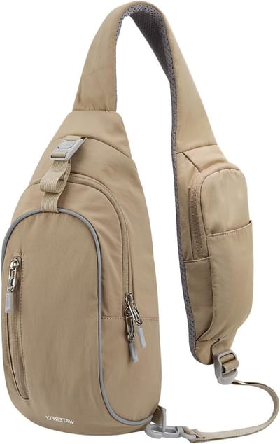 Duurzame Schoudertas voor Heren en Dames | Compacte Sling Bag voor Outdoor Activiteiten, Fietsen en Wandelen