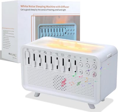 Luchtbevochtiger met Witte Ruis, Aromatherapie en Nachtlamp Functie