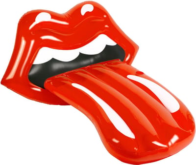 Sunnylife - Rolling Stones Luchtbed 3D Deluxe - PVC - Rood -