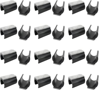 Stoelglijders Vilt - Vilt dopjes stoelpoot - Vloer Beschermen - Geluidsdempend - 25 mm - Zwart