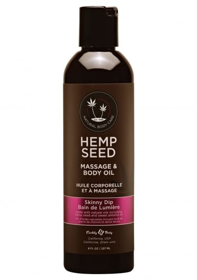 Earthly Body - Skinny Dip Massage Oil with a Vanilla Cotton Candy Scent