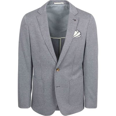 Suitable Colbert Fame Houndstooth Donkerblauw (navy) - Maat 48 - Heren blazer