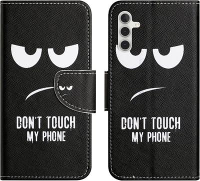 Coverup Hoesje - Geschikt voor Samsung Galaxy A17 / A26 Hoesje - Coverup Book Case - Don't Touch