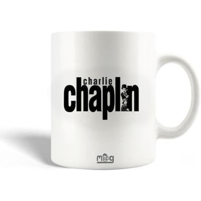 Mug en Céramique Charlie Chaplin Logo Noir