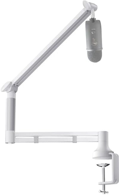 Microfoonarm met Laag Profiel voor Podcasting, Streaming en Gaming - Verbeterde Klem- en Kabelbeheer