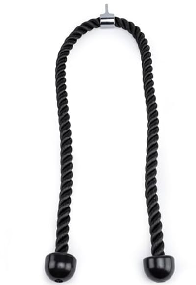 Dubbele Lengte Triceps Pull Down Touw - 55 Inch Accessoire voor Kabelmachine - Stevige Triceps Rope