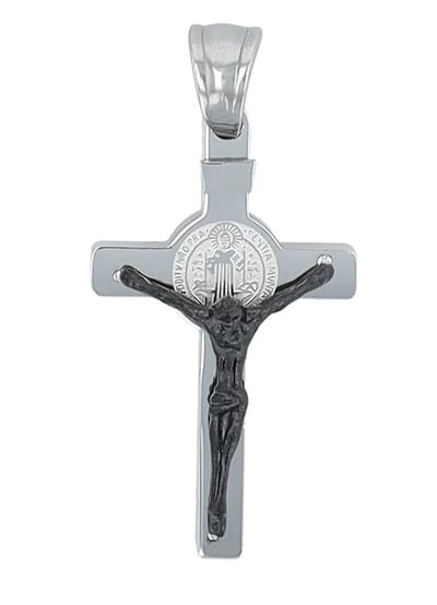 AKZENT Akzent Unisex hanger "Kismet" - Zilverkleurig - Hoogwaardige halsketting - Kruis