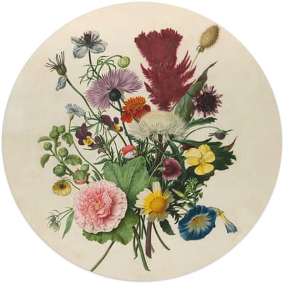 Glasschilderij Bloemen boeket - Ø 50 - Glas - REINDERS
