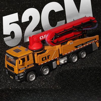 1/32 Betonpompwagen Brandweerwagen Model Speelgoed Legering Carrosserie Pull Back Waterspuit Techniek Voertuig Modellen Voor Kinderdag Cadeaus