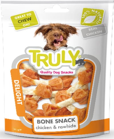 Truly - Bone Snacks 360g Chicken & Rawhide - Hondensnack - Value pack
