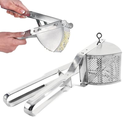 Orion - Aardappelstamper - Staal - 30x12x9,5 cm - Zilver