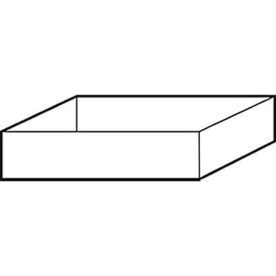 Bodemopvangbak Abz voor asecos veiligheidskasten van de series Q30, Q90, S90 en K90, polypropyleen, grijs, B 449 x D 505 x H 94 mm, 11 l