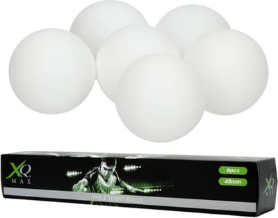 Set van 6 Professionele Tafeltennisballen – Wit – Kunststof – 40 mm – 2,7 gram – Ping-pong bal - Set van 6 – Pingpong Ballen - Tafeltennis