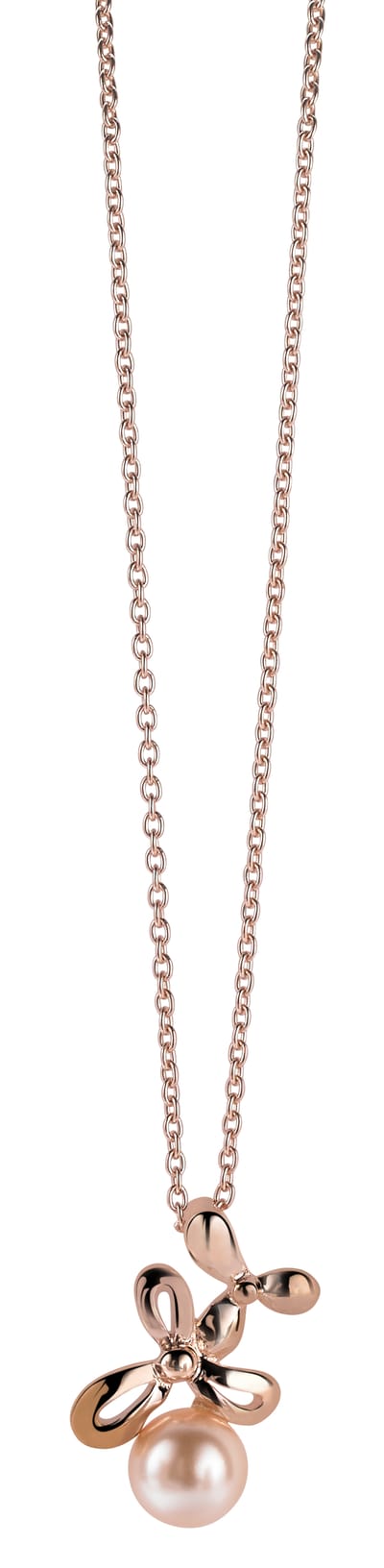 Orphelia Dames 925 Sterling Zilveren Ketting met Hanger - Roze ZH-6016/1