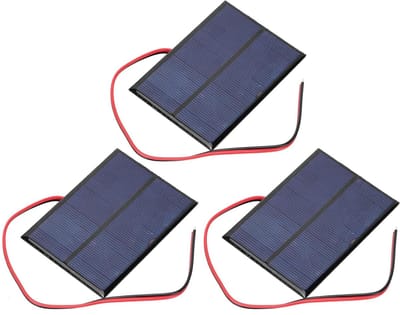 Zonnepaneel Modulebord - Zonnecel - Energie Opwekken - Hoge Conversie - 3 Stuks - Zwart