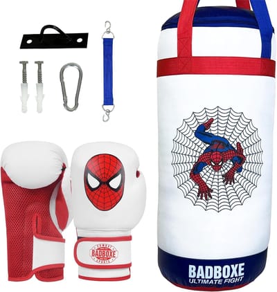 Bokszakset voor Kinderen met Bokshandschoenen - Ideaal voor MMA, BJJ, en Muay Thai Training