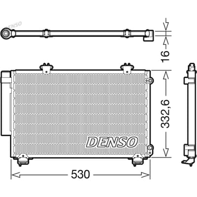 Condensator, airconditioning DENSO DCN50060