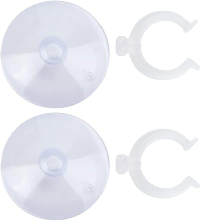 Hoge Temperatuur Bestendige Aquarium Slangklem met 2 Zuignappen en Clips voor 22-25mm Slangen
