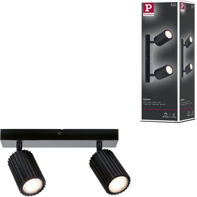 Spotlight Lirena GU10 max. 2x10W Zwart mat Metaal