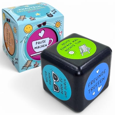 Dailygoods- Beslissingsdobbelsteen - Grappige Kubus - Zacht Materiaal