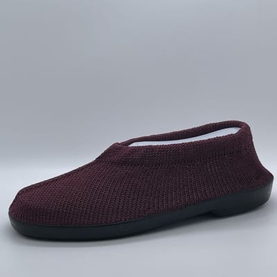 Gebreide Portugese Schoen - Bordeaux Vino - Maat 36 - Instappers - Pantoffel