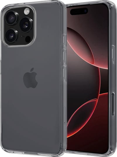 Hoesje - Geschikt voor Apple iPhone 16 Pro - Sterk & Shockproof - Hoes Cover - Siliconen Case - Transparant