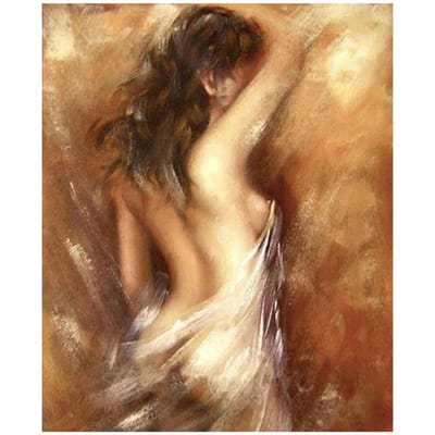 Diamant Schilderij Sexy Vrouw Afbeelding van Strass Handwerk Naaldwerk Kits Woondecoratie 20X30CM brown