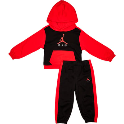 Jordan Mj Air Hbr Trainingspakken Baby - Rood - Maat 74 - 80 CM - Katoen Fleece