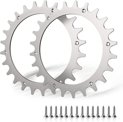 Antislip wielspikes voor robotmaaiers - Set van 2 - Zilverkleurig staal - Koudgewalst staal - Voor robotmaaiers - S/M-model - 205 mm naaf