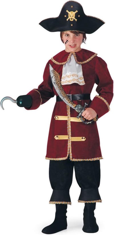 Carnival Toys Piratenpak Junior Polyester Rood/zwart Maat 110