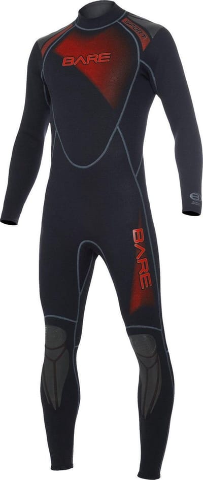 Bare 3/2mm Full - Wetsuit - Heren - XXL - Zwart/Rood