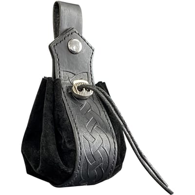 Middeleeuwse tas in Vikingstijl die aan een riem gedragen kan worden, herenportemonnee, hoogwaardige retro heuptas, coole en stijlvolle look