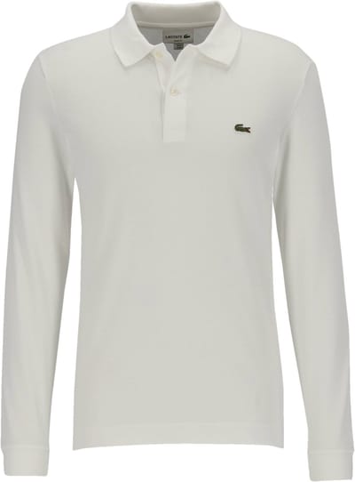 Lacoste Slim Fit polo lange mouw - wit