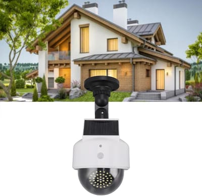 Dailygoody - Solar Dummy Fake Camera - Beveiliging - Schrik Criminelen Af - Buiten - Zonne-energie - Effectieve Bescherming - Garage