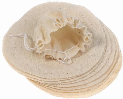 Set van 10 Herbruikbare Koffiefilters van Katoen van 10 cm voor Siphon Koffiezetapparaten en Thuisgebruik