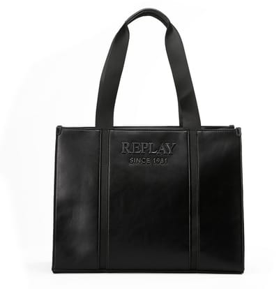 REPLAY schoudertas shopper Shoulder Bag Black zwart