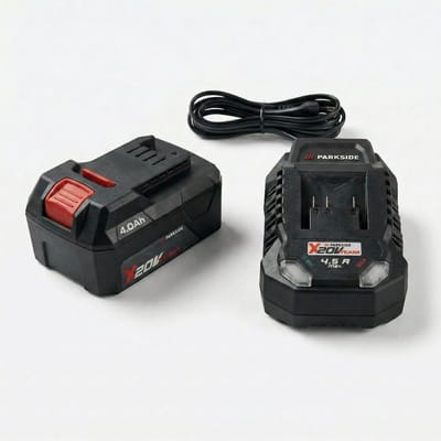 PARKSIDE® 20V 4Ah Accu met 4,5A oplader - Compatibel met alle apparaten uit de serie "PARKSIDE X 20 V Team"