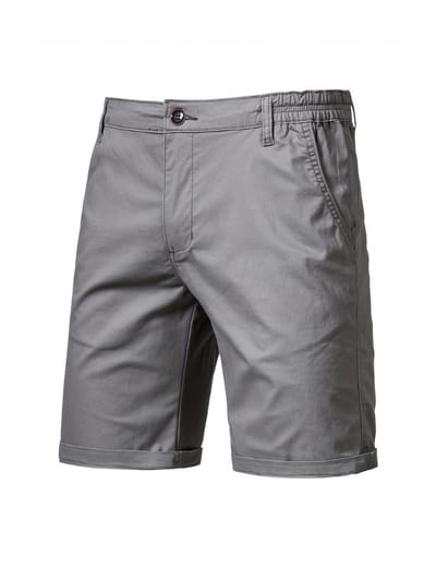 Livano Korte Broek Heren - Golfbroek - Spijkerbroek - met Zakken - Volwassenen - Jongens - Shorts - Donkergrijs - Maat M