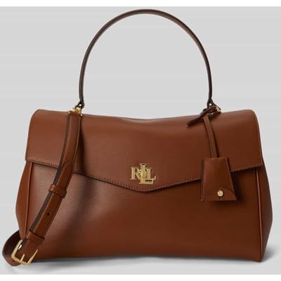 Handtas met hengsels van echt rundleer model 'FARRAH'