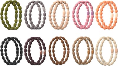 Zachte elastische haarbanden voor dames en meisjes, 20 stuks, perfect voor dagelijks gebruik en sportactiviteiten